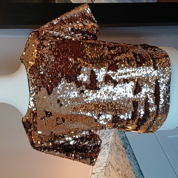 ✨️ Sequin women's blouse top size M - Picture 6 of 9